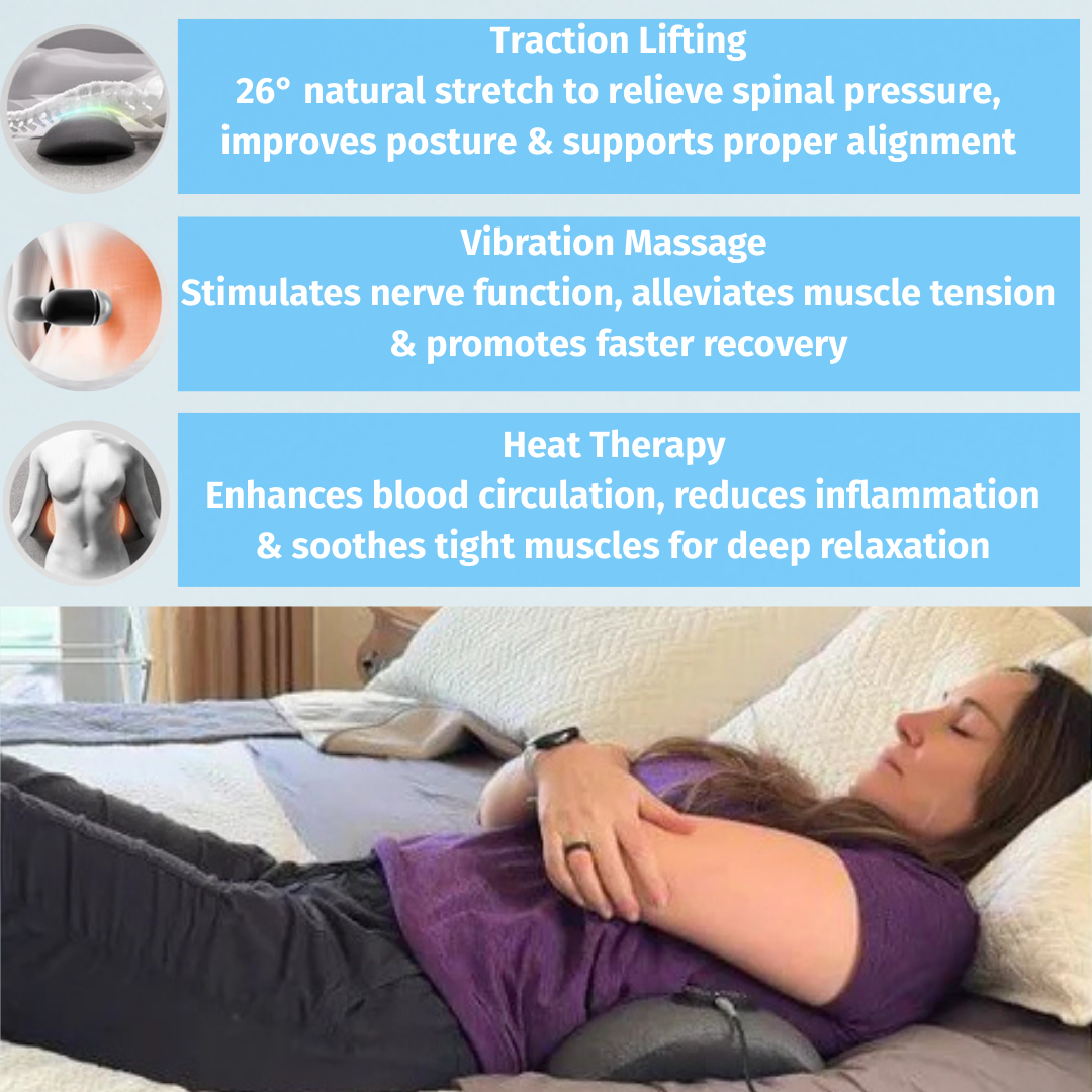 Backpillow™ Ultimate 3-in-1 Back Therapy for Holistic Relief