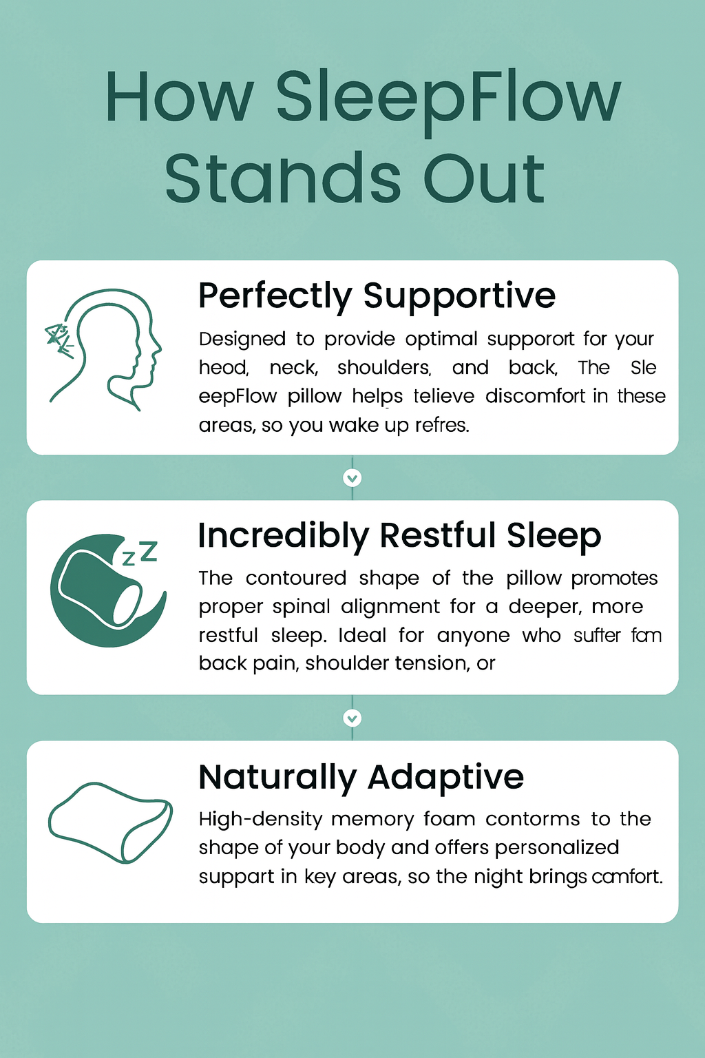 SleepFlow - Premium pillow for Pain Relief