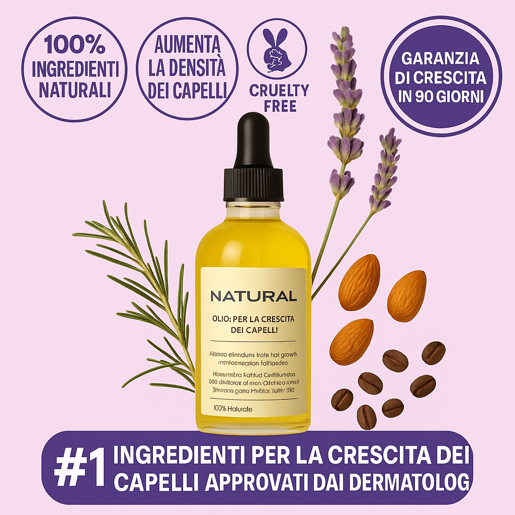 ™ - olio naturale per la crescita dei capelli